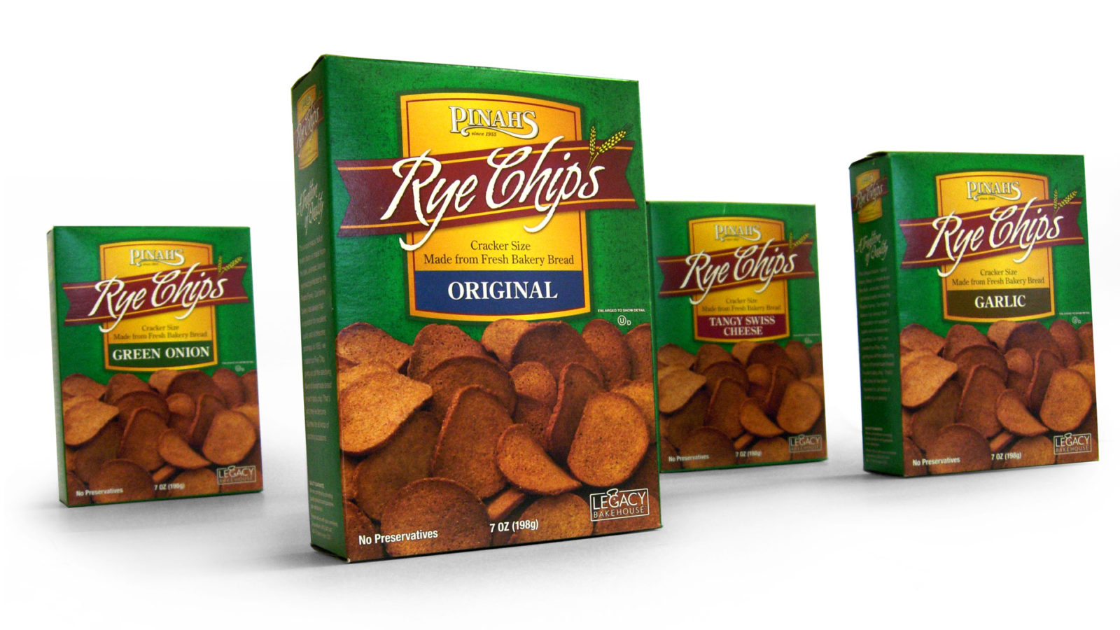 Pinahs Rye Chips packaging