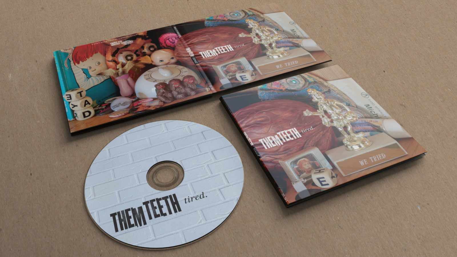 Them Teeth – Tired. CD Layout